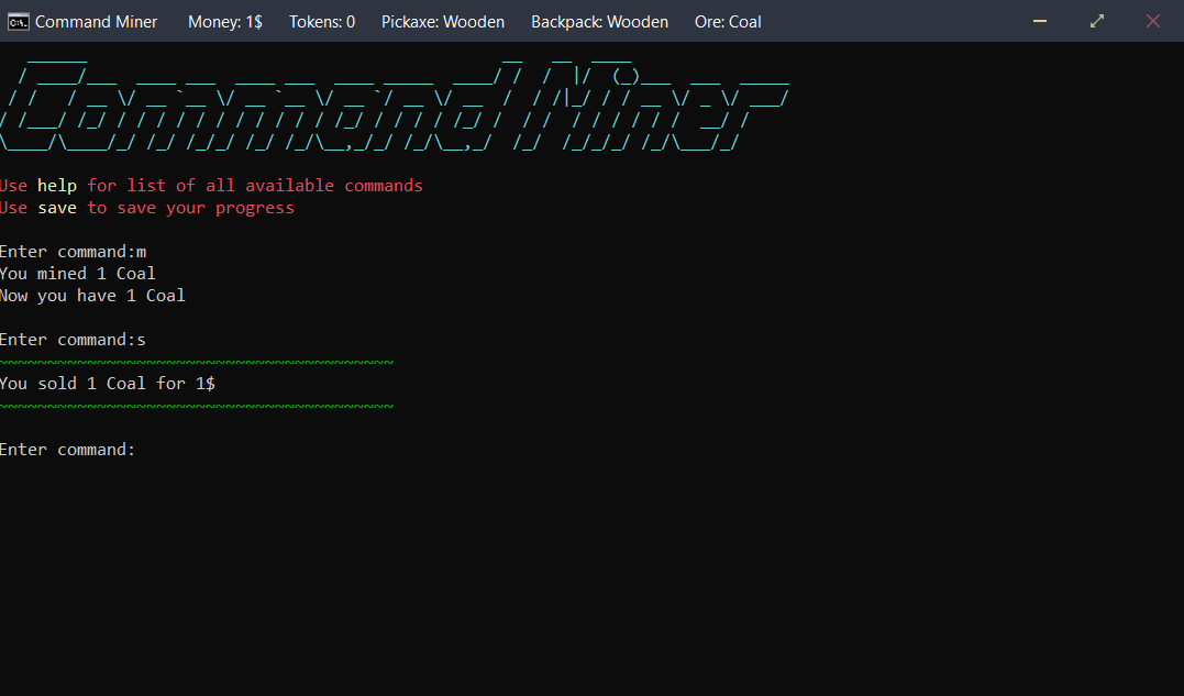 Command Miner 2 Screenshot